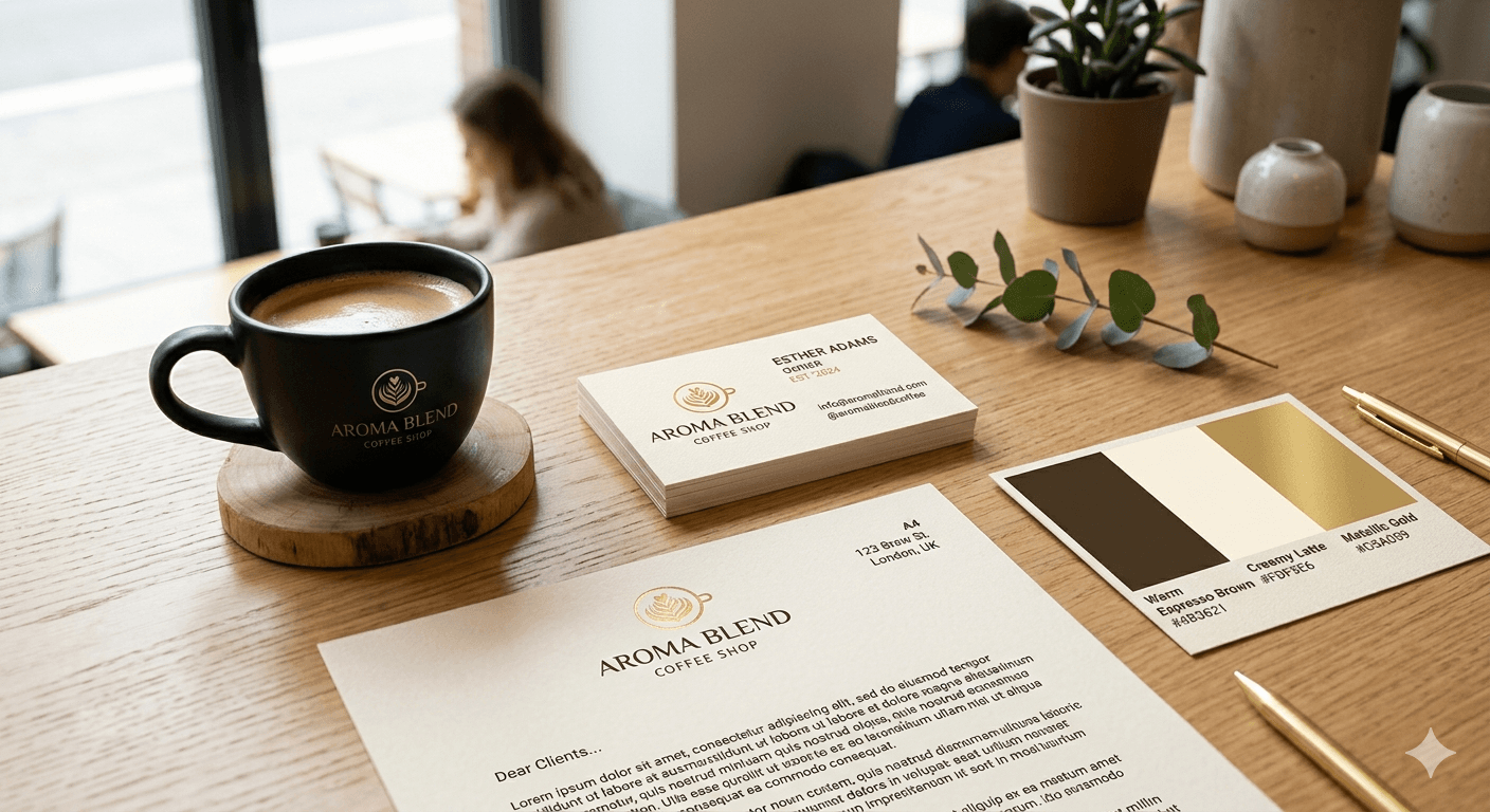 Aroma Blend - Minimalist Brand Identity