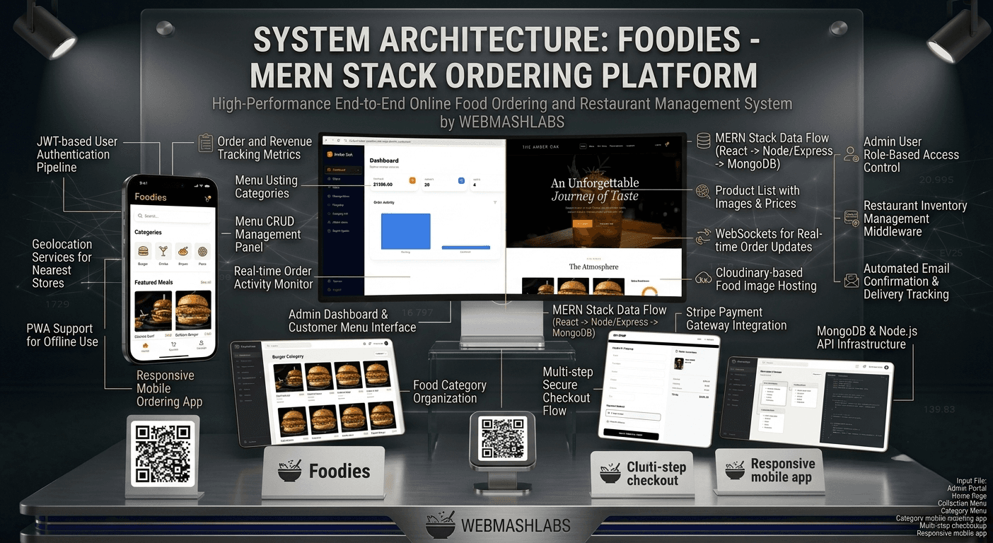 The Amber Oak - Complete MERN Stack Restaurant System