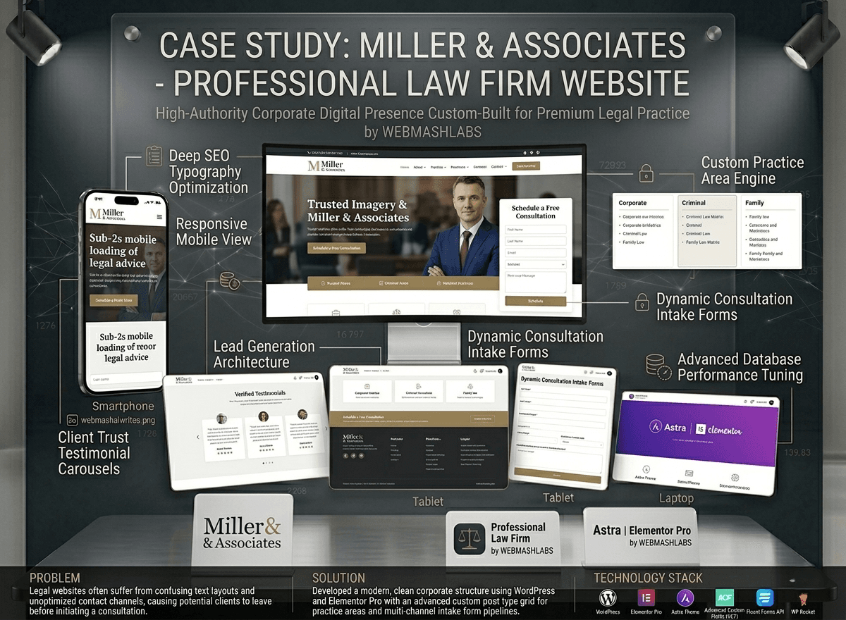 Miller & Associates – Professional Law Firm Website