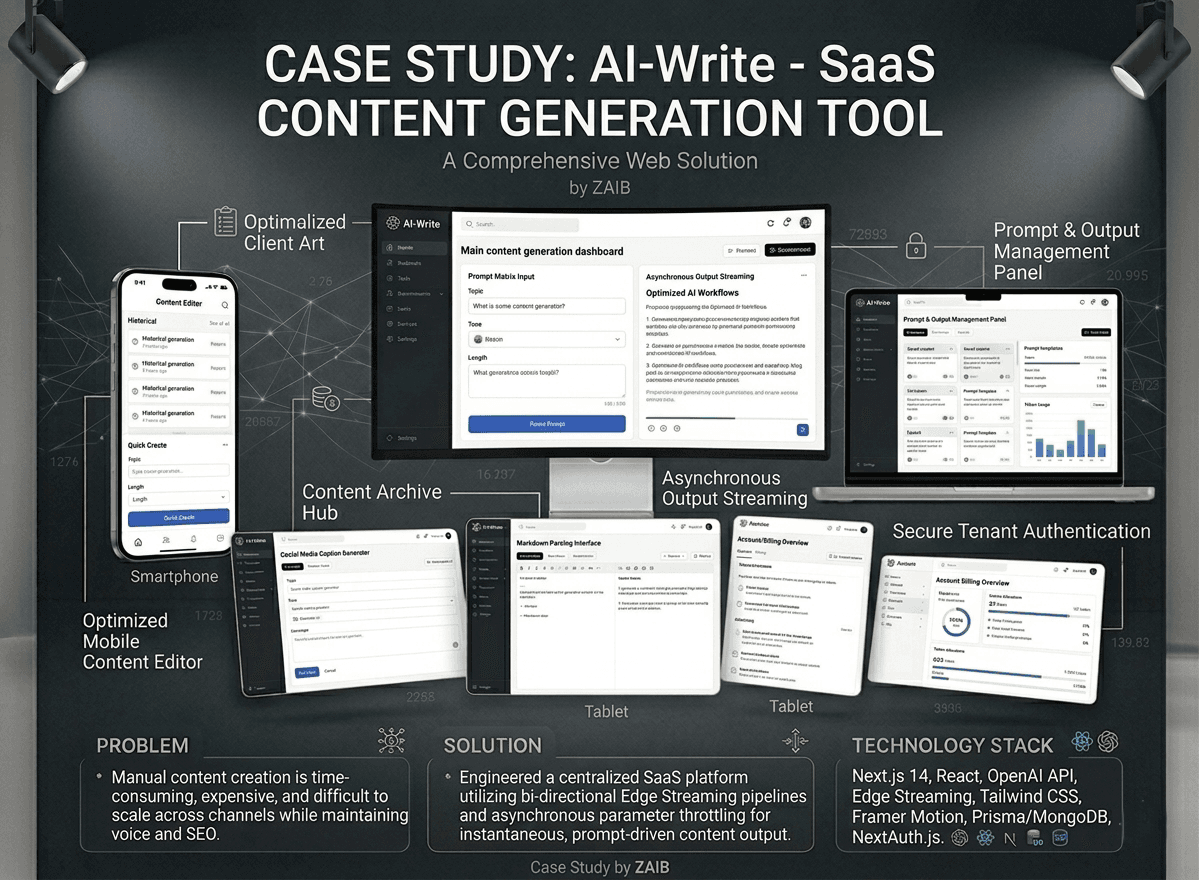 AI-Write - SaaS Content Generation Tool